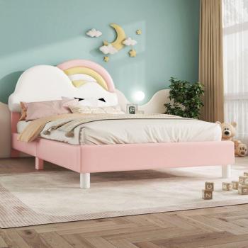 Letto Imbottito 90x200 Rosa