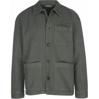 Nudie Jeans Men's Barney Worker Jacket in Olive, Size Medium