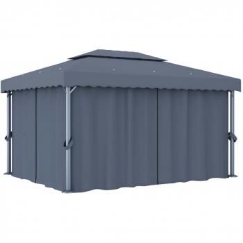 Pavillon 4x3 m Aluminium Anthrazit