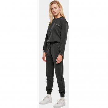 Tuta da donna Urban Classics in spugna con maniche lunghe e ricami