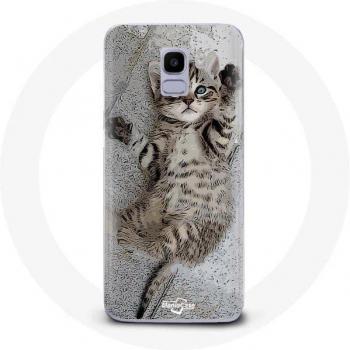 Coque Samsung Galaxy A8 2018 mignonne Chaton Bengal