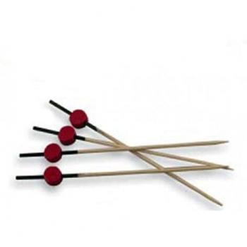 Palitos de Brocheta Rojo y Negro 12 cm