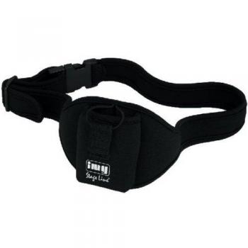 BLACK WAIST BAND BELT FOR CORDLESS MICROPHONE BELT PACK
