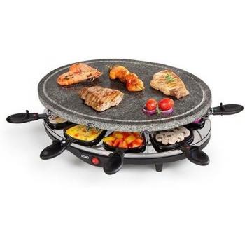 Schwarzes Domo Do-9058G Raclette-Gerät für 8 Gäste