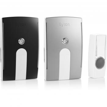 Byron BY535 125 Meter Long Range Wireless Doorbell with Multiple Chime Options