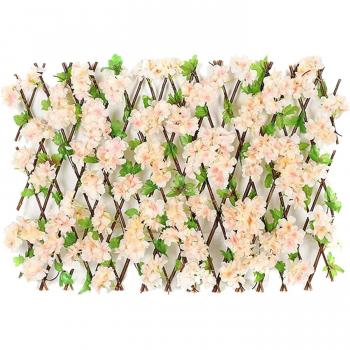 Malla de madera decorativa para jardín