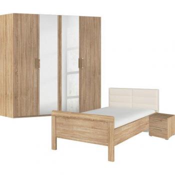 Rauch Schlafzimmer‑Set „Evelyn“ – 120 × 200 cm, 2 Breiten