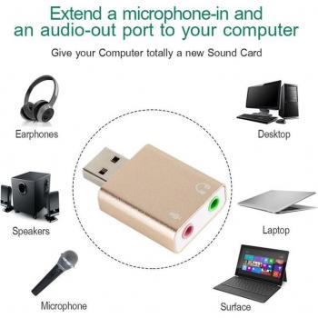 Centechia 3D Stereo USB Sound Card