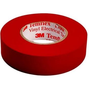 M Temflex TROT1510 Isolierband, 15 mm x 10 m, Rot