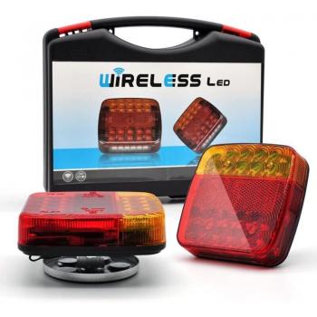 Sjlerst Retro-Luci LED 2 Pack Wireless – Sistema Magnetico per Trattore e Roulotte