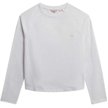 Superdry Essentials Women's Long Sleeve Shirt with Brand Mark – Optic S