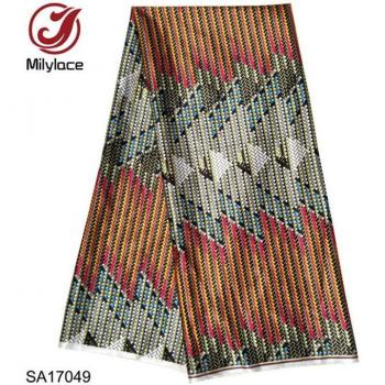 Milylace Wax Pattern Satin Fabric SA17049