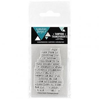 Tampon Florilèges Design Touche de texte