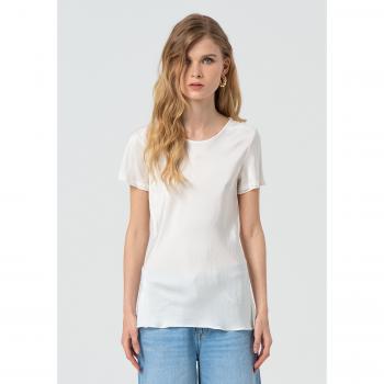 Camiseta Regular em Satin
