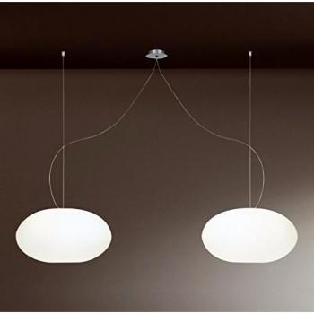 Lampada a sospensione Casablanca AIH bianco lucido