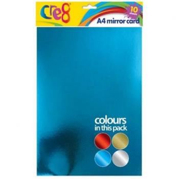 CRE8 Assorted A4 Mirror Card