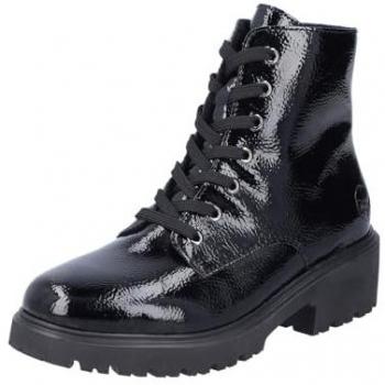 Stivali Rieker nero casual mid height in pelle sintetica
