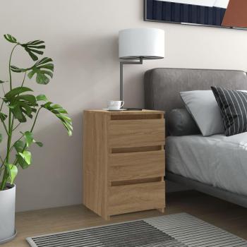 Sonoma-Eiche Nachttische 2er Set, 40x35x62,5 cm, Spanplatte