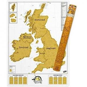 Luckies London World Scratch Map – UK & Ireland Highlight
