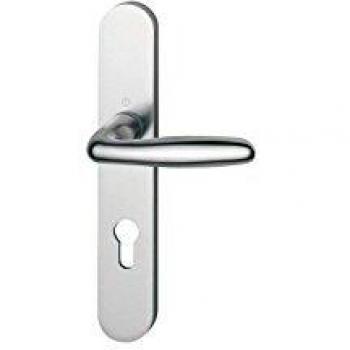 Ensemble sur plaques aluminium VERONA bec de cane finition F1 aspect argent