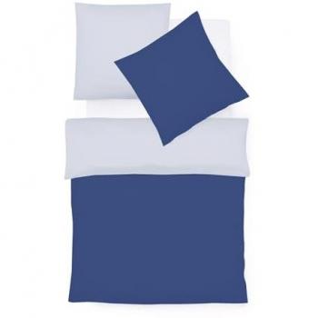 Schwarzes Premium‑Jersey-Bettwäsche‑Set von Fleuresse – 2‑teilig (135×200 + 80×80)