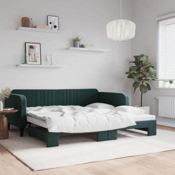 Modular Sofá-Nido Verde Oscuro, 100x200 cm