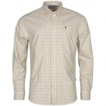 Pinewood Nydala Grouse Langarmhemd Offwhite/Grün M