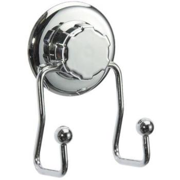 Gancio da parete doppio bestlock di Compactor, colore cromo, codice RAN4706