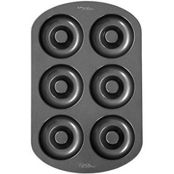 Donut‑Backform Wilton – 6 Kerben, Antihaft