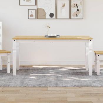 VidaXL Esstisch 160x80x75 cm Kiefer massiv Weiß