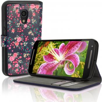 Funda Cartera con Soporte para Motorola Moto G 2ª Generación 2014