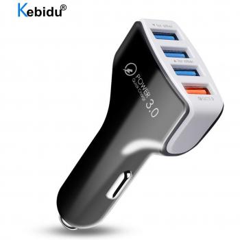 30W 4-Port Car Charger with Quick Charge 3.0