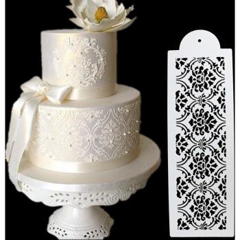 Wedding Flower Cookie Stencil for Cake Decoration, Plastic, 1 Piece