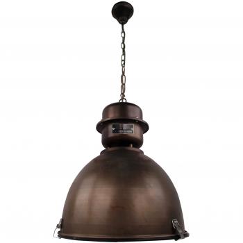 Yanische Pendellampe 43 cm – gebranntes Stahldesign, 1 E27, bis 60 W
