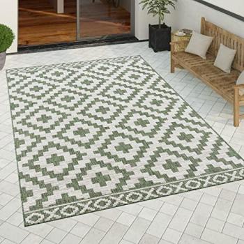Tappeto Moderno Geometrico 80x250 cm Verde