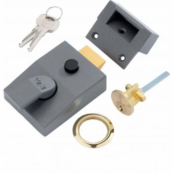 Yale Locks YALP89DMGPB P89 Deadlock Nightlatch 60mm Backset DMG Finish Visi