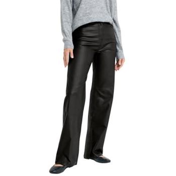 Pantalon large en simili cuir noir pour grandes tailles Long Tall Sally