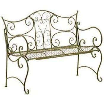 Panchina Tara in Metallo Verde Antico