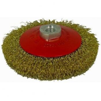 Crimped Bevel Wire Brush, Abracs, 100mm, M14