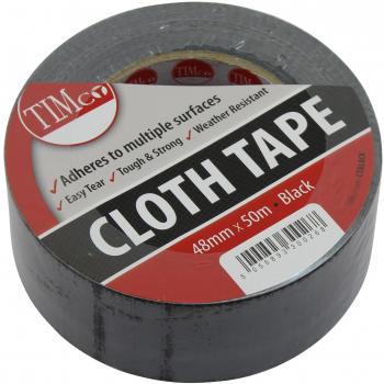 Timco CTBLACK Standard Cloth Tape