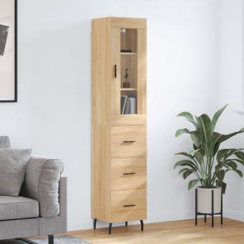 VidaXL Aufbewahrungsschrank Sonoma-Eiche 34,5x34x180 cm Holzwerkstoff