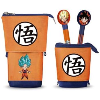 Trousse Dragon Ball Super 2‑en‑1 : stylos Gel Effaçables Topper