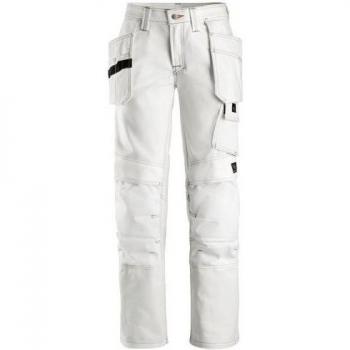 Snickers Pantalón de Pintor con Bolsillos Blanco