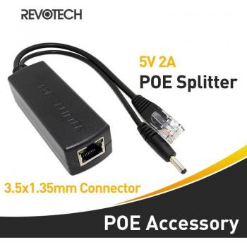 Fuente PoE 802.3af, 5 V 2 A, conector de potencia 3,5 × 1,35 mm