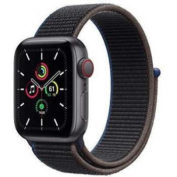 Apple Watch SE (40 mm) GPS y Cellular, Caja de Aluminio Gris Espacial, Correa Loop Deportiva en Carbón