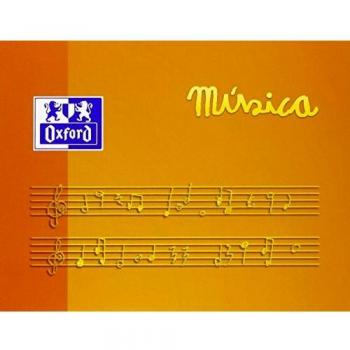 Libreta Grapada Musica Oxford A5 Apaisado 5 Pentagramas 10 Hj 90 Gr