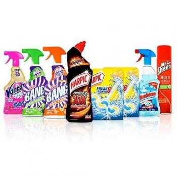 Ultimate Home Essentials Spring Cleaning Products Bundle | Harpic, Cillit
