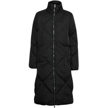 OXMO Steppmantel OXBonnie (Damen) – Größe 34 – Schwarz – Casual‑Stil – 100 % Nylon NY – Kniedepflege