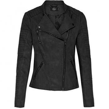 Damen Lederjacke Only Ava im Biker-Stil