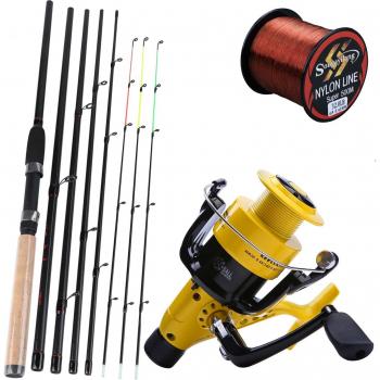 Sougayilang Combo 3M 9,8 ft Power Spinning – Moulinet Carpe